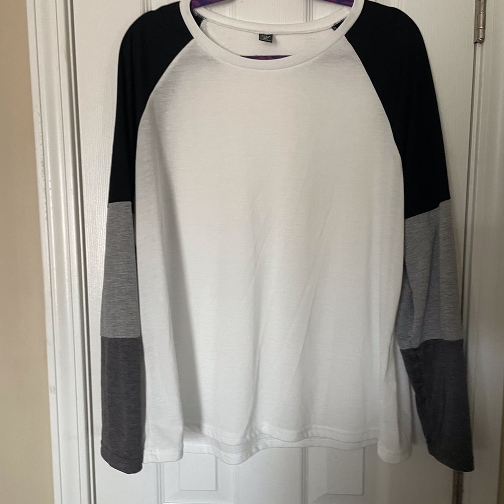 2 long sleeve multi color shirts